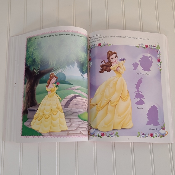 Disney Princess Reusable Sticker Activity Book Treasury - 6 books in 1 by Phidal - Picture 8 of 16
